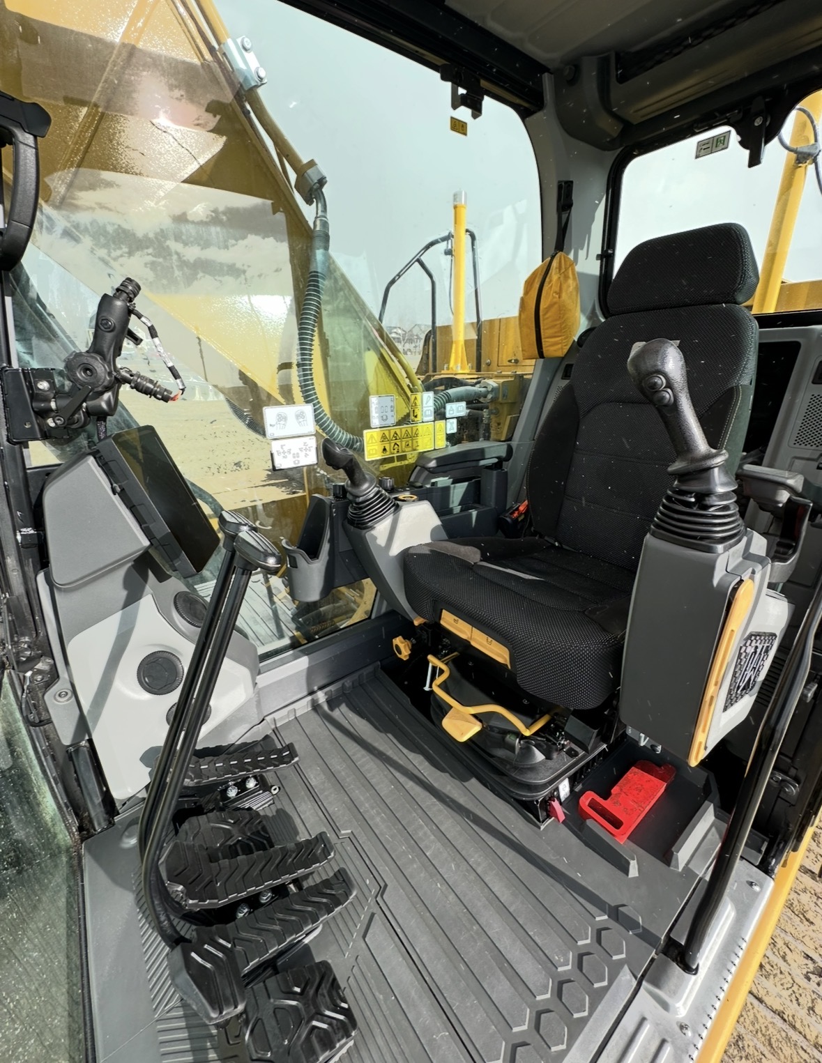 Heavy equipment cabin restored to like-new condition