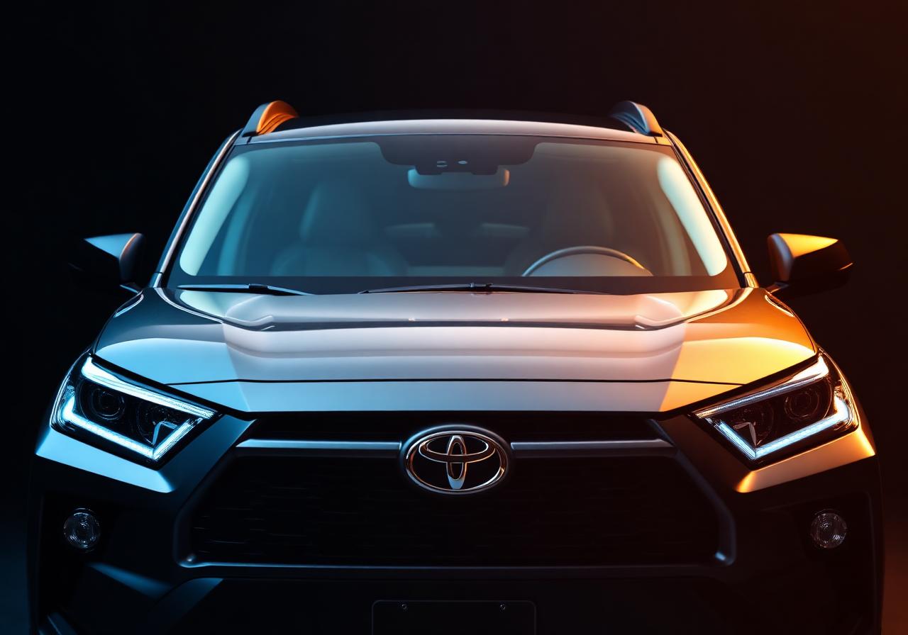 Midsize SUV / Crossover with windshield PPF applied